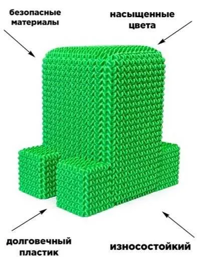 Creeper Minecraft, 3D фигурка с объёмной текстурой, декоративная 3