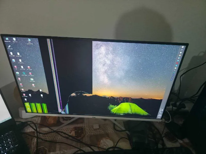 27" gaming monitor (ekran urilgan) — фото 1