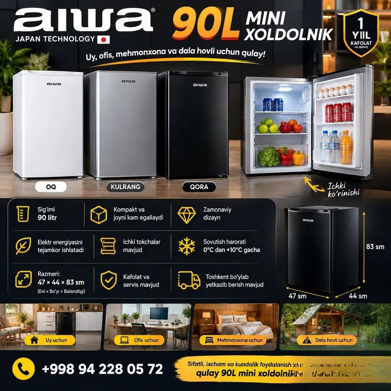 Мини-холодильник AIWA TB-90L / Mini Muzlatgich/ Muzlatgich/ Mini bar 5 Мини-холодильник AIWA TB-90L / Mini Muzlatgich/ Muzlatgich/ Mini bar 5