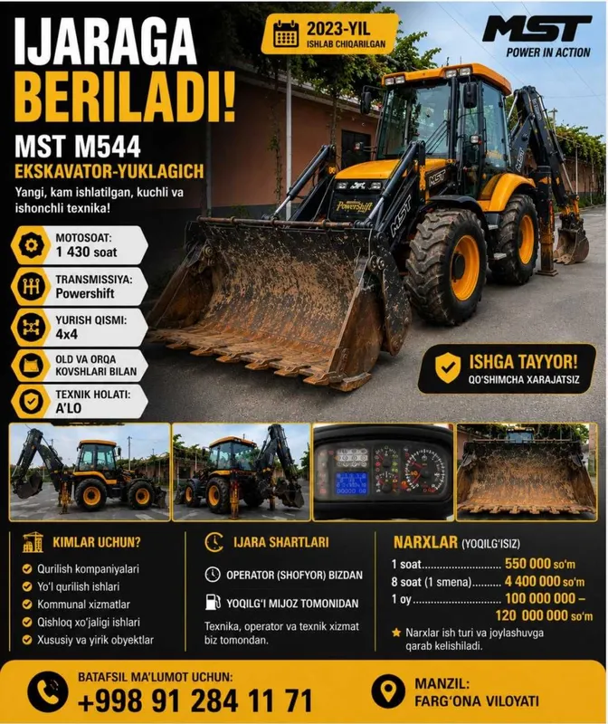 MST M544 ekskavator-yuklagich ijara 1 MST M544 ekskavator-yuklagich ijara 1