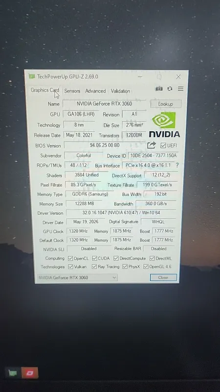 Продам видеокарту RTX 3060 12gb — фото 2 Продам видеокарту RTX 3060 12gb — фото 2