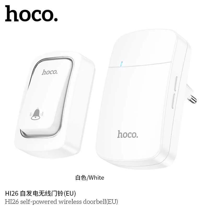 Hoco HI26 Самогенерирующий беспроводной дверной звонок (евростандарт) — фото 5