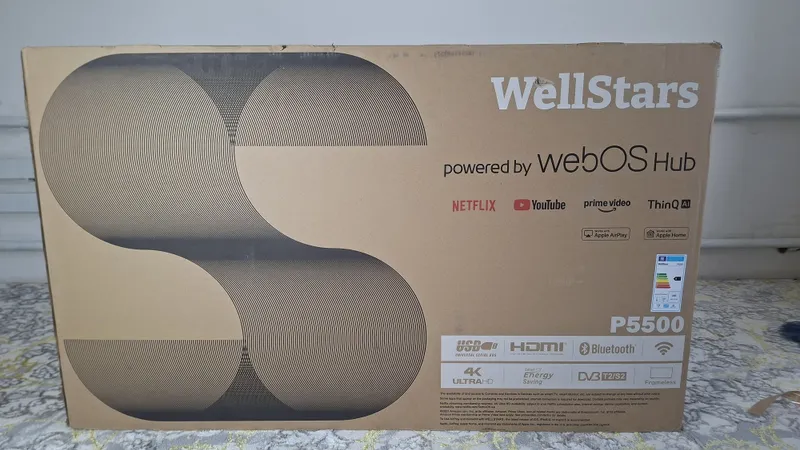 WellStars 55" Smart TV (WebOS, 4K Ultra HD)