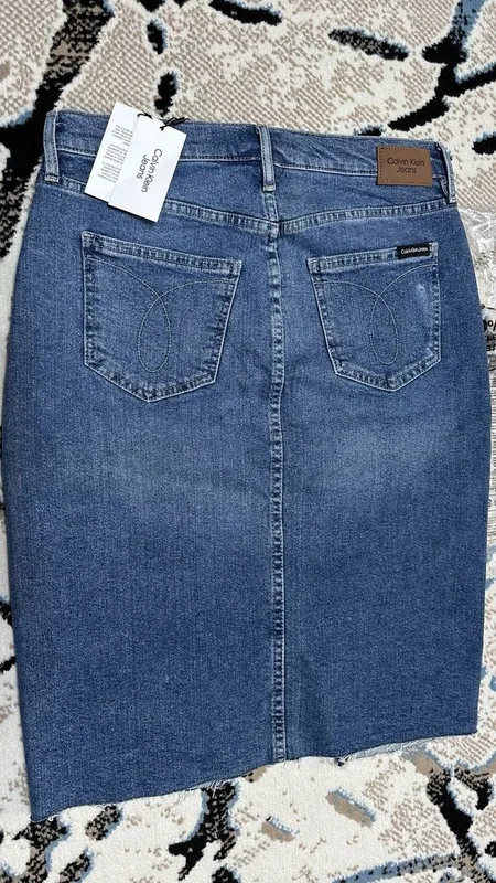 Джинсовая юбка Calvin Klein.size-29. — фото 2