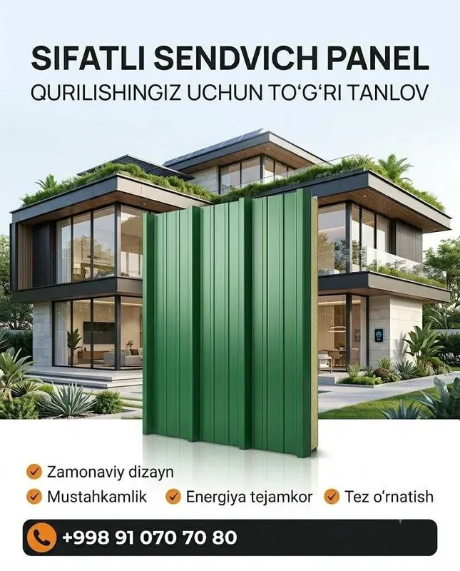 Sendvich panel | Сэндвич панель | Arzon narxda! 1