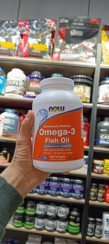 Now omega 3 fish oil 500 softgels