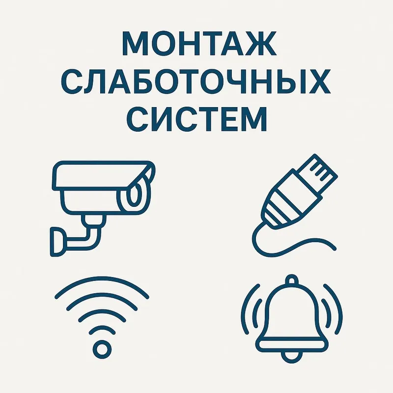Установка камер видеонаблюдения и домофона, монтаж локальных сетей 1