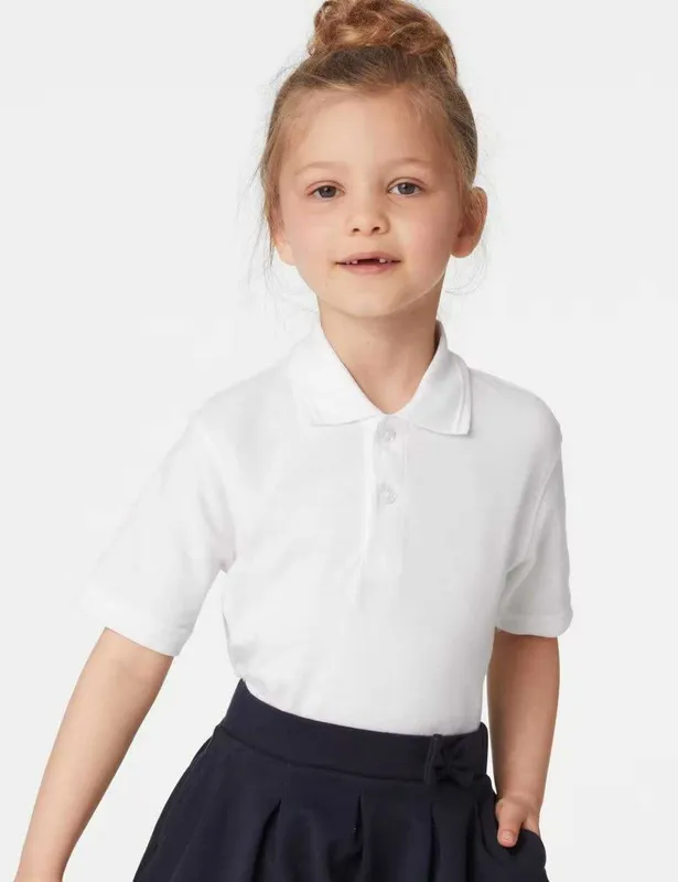 ‼️ Комплект из 5 школьных рубашек-поло Marks & Spencer унисекс (Англия — фото 1