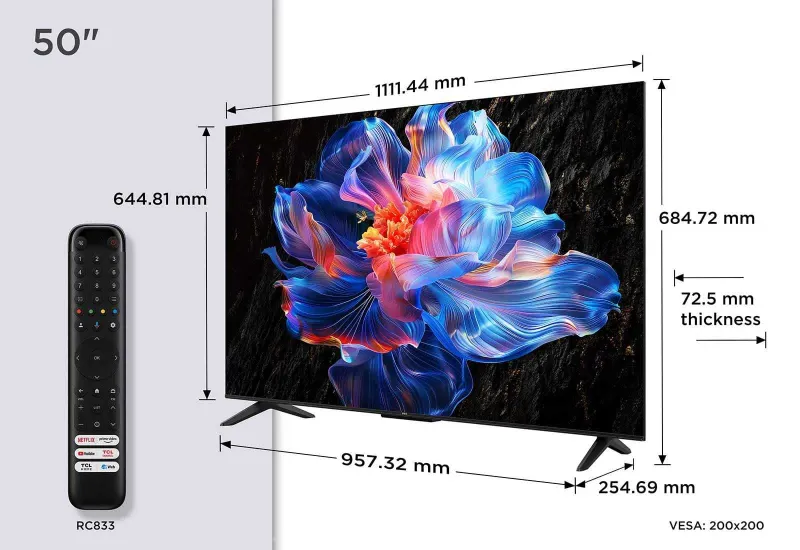 ТЕЛЕВИЗОР TCL 50 4K HDR LED/ есть в наличии +доставка ГАРАНТИЯ ЕСТЬ!! — фото 1