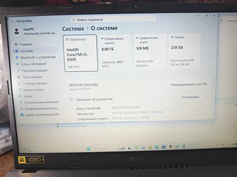 Acer Aspire Go15 AG15 -31P -31UY — фото 3
