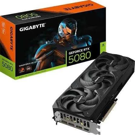 Видеокарта Gigabyte GeForce RTX 5080 16GB WINDFORCE OC Видеокарта Gigabyte GeForce RTX 5080 16GB WINDFORCE OC