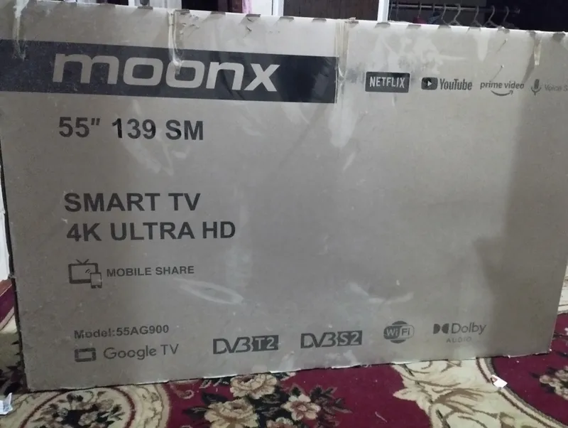 Yangi televizor moonx 55 tali ekran kuygan