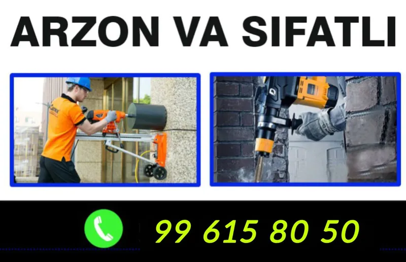 Beton teshish va kesish xizmatlari 1 Beton teshish va kesish xizmatlari 1