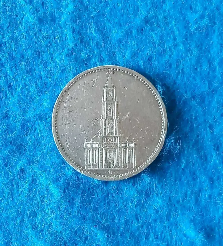 монета серебро Германия (КИРХА) 1934год 1