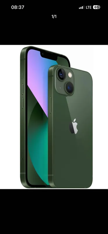 Iphone 13 Green 79% hamma joyi 100% radnoy(karobka zaryadkasi bar) Iphone 13 Green 79% hamma joyi 100% radnoy(karobka zaryadkasi bar)