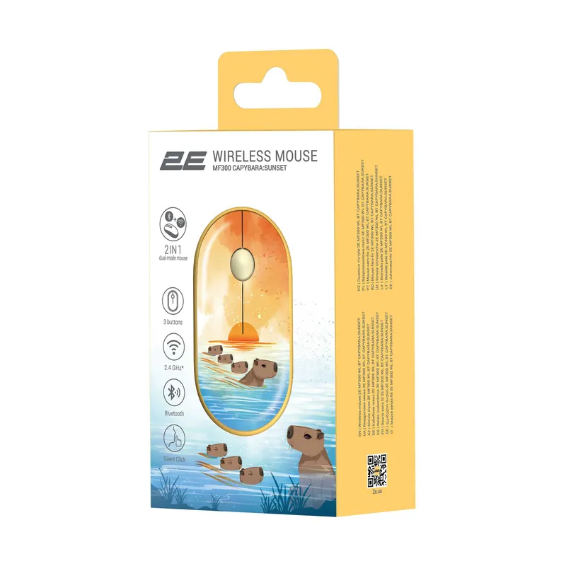 } Mouse 2E MF300 Silent WL BT Capybara:SUNSET 2 } Mouse 2E MF300 Silent WL BT Capybara:SUNSET 2