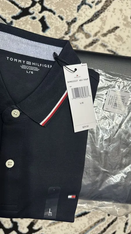 Футболка поло Tommy Hilfiger richard tipped. р-L. — фото 7