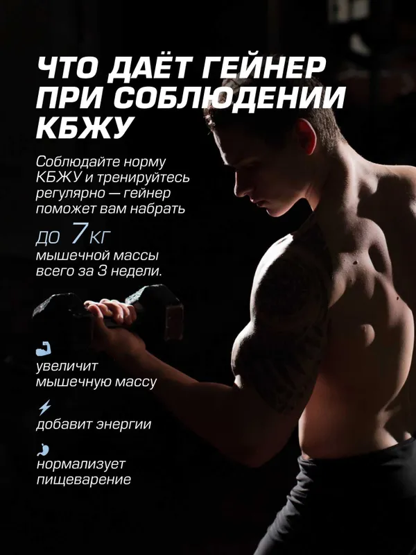 Гейнер Siberian Nutrogunz "MAD MASS GAINER", двойной шоколад, 2000г 4
