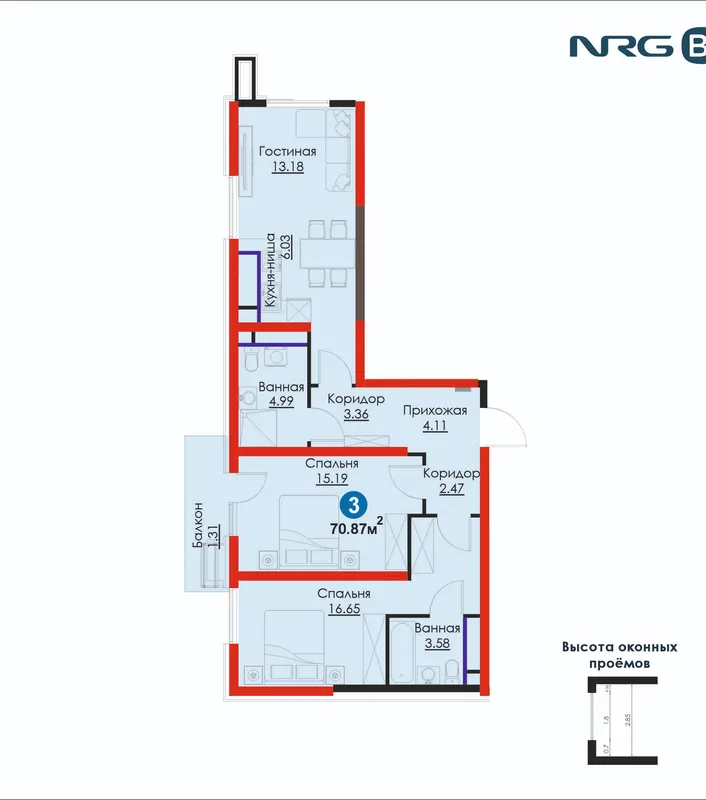 ПВ 20% от 220 686 912 сум | 3 комн. квартира | Яшнабадский район | FIX PRICE — фото 1