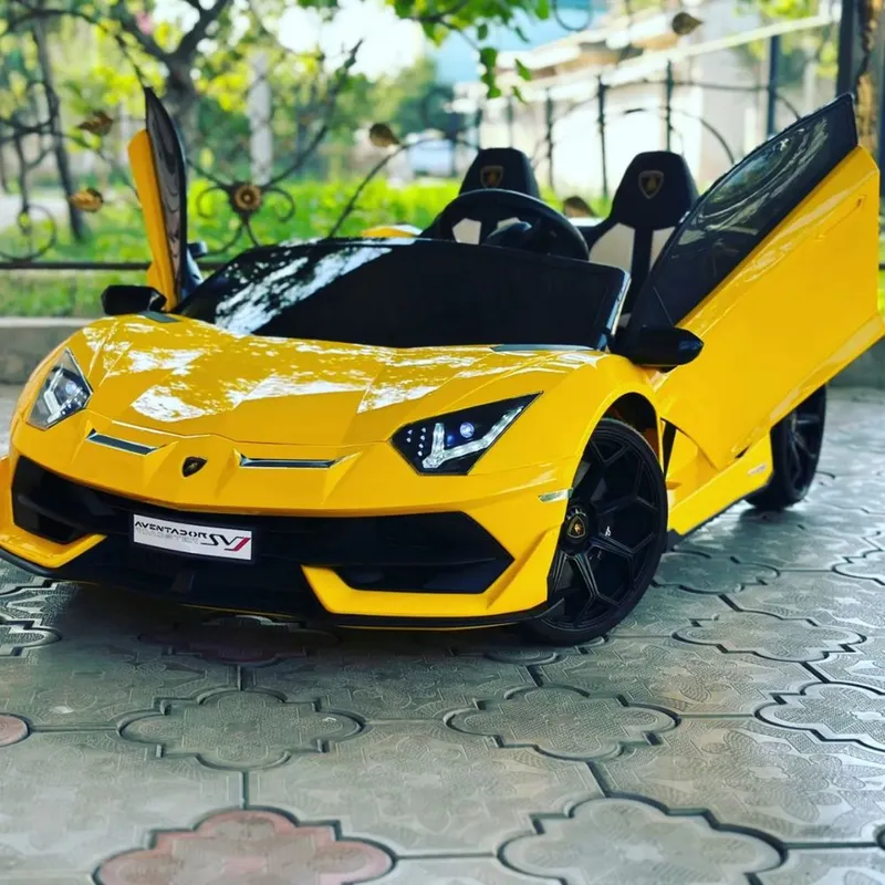Двухместная детская машина Lamborghini Aventador, детская машина, пульт 2