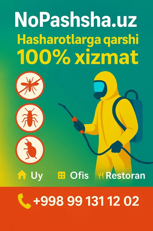 Dezinfeksiya hizmati Toshkent shahar