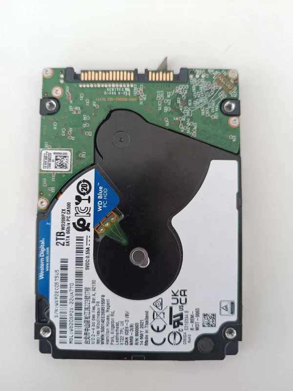 Восстановление данных с жесткого диска WD 2TB (залипание БМГ) Восстановление данных с жесткого диска WD 2TB (залипание БМГ)