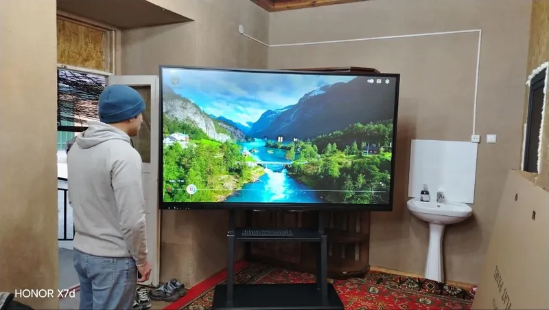 Katta ekranli TCL Smart TV televizor 75 Qled Mini Led 4K TV Ultra HD 3