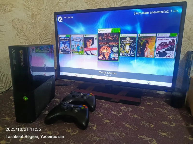 Xbox360 E 500gb прошитый+135 игры записано — фото 3