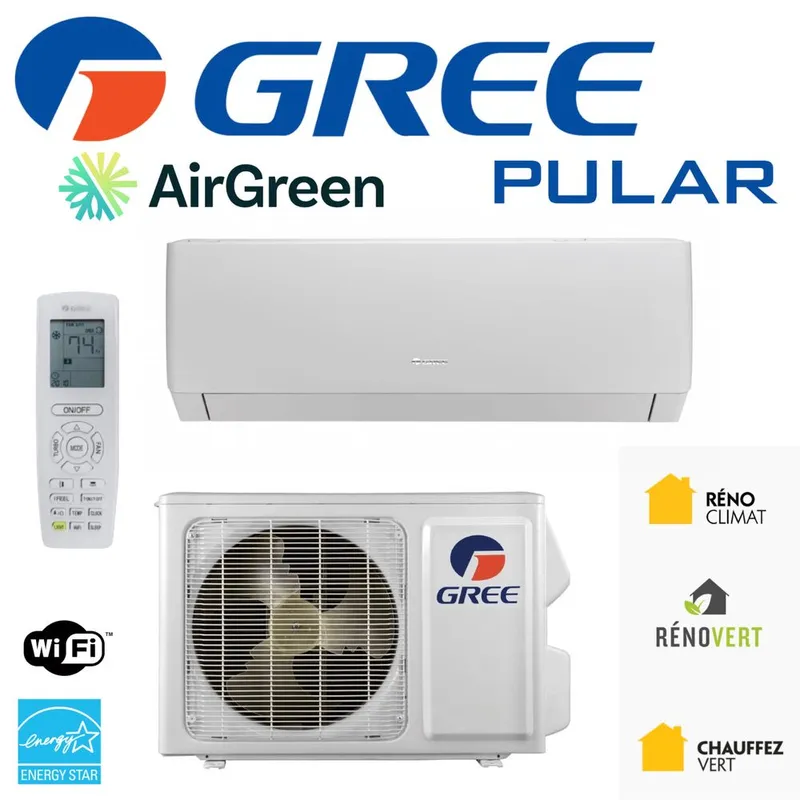 Кондиционер Gree 12 Pular R32/Gree comressor/Ten/Invertor/145-235 VOLT — фото 1