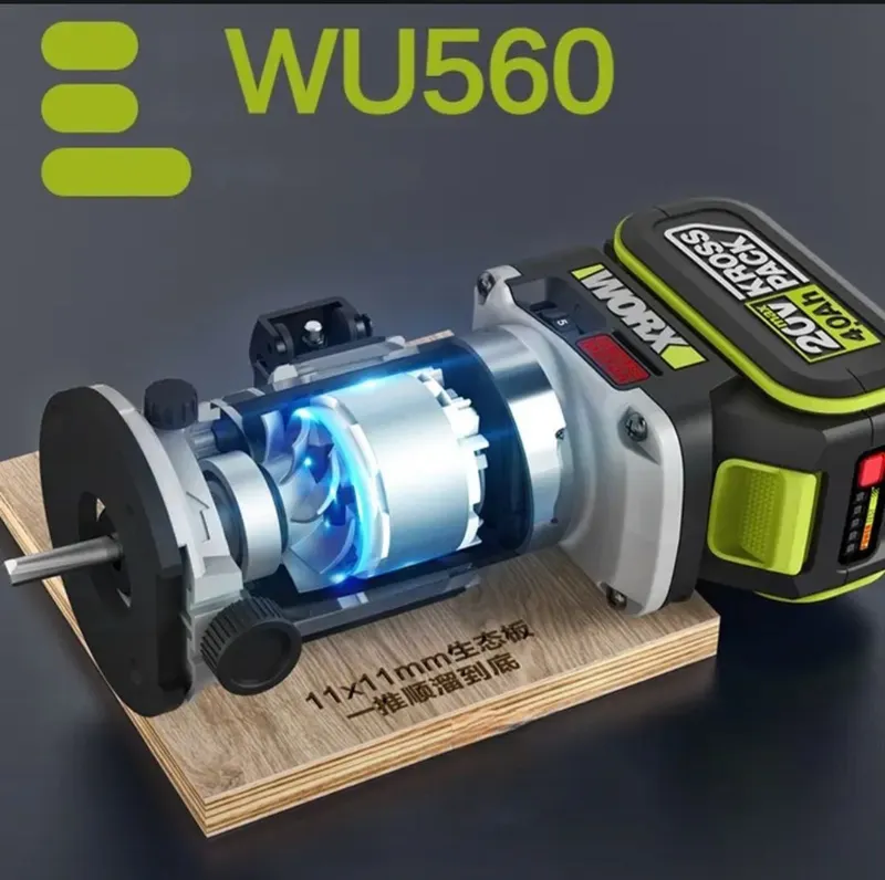 Worx Wa3054 Аккумуляторный фрезер 20V 4Ah + зарядка — фото 2