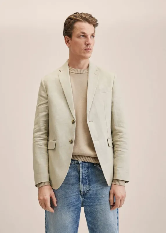 Костюм мужского отдела Mango ,из 100% льна Посадка slim fit, приталенн 2 Костюм мужского отдела Mango ,из 100% льна Посадка slim fit, приталенн 2