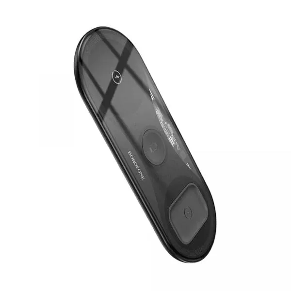 Borofone BQ19 3in1 15W Black simsiz zaryadlash qurilmasi 2 Borofone BQ19 3in1 15W Black simsiz zaryadlash qurilmasi 2
