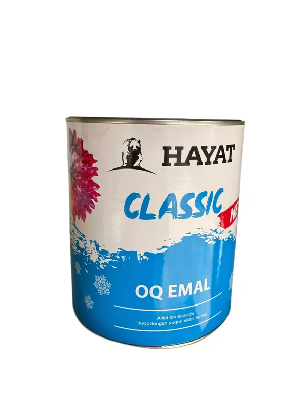 Эмаль “HAYAT” Classic белая/ “HAYAT” Classic oq emal