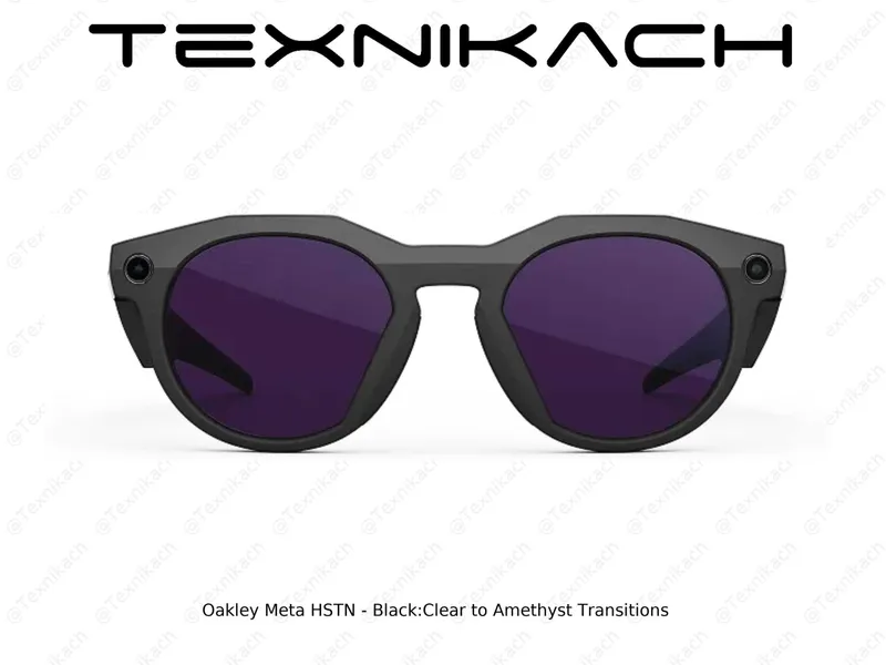 Новый Oakley Meta HSTN - Black/Clear to Amethyst Transitions Доставка — фото 1