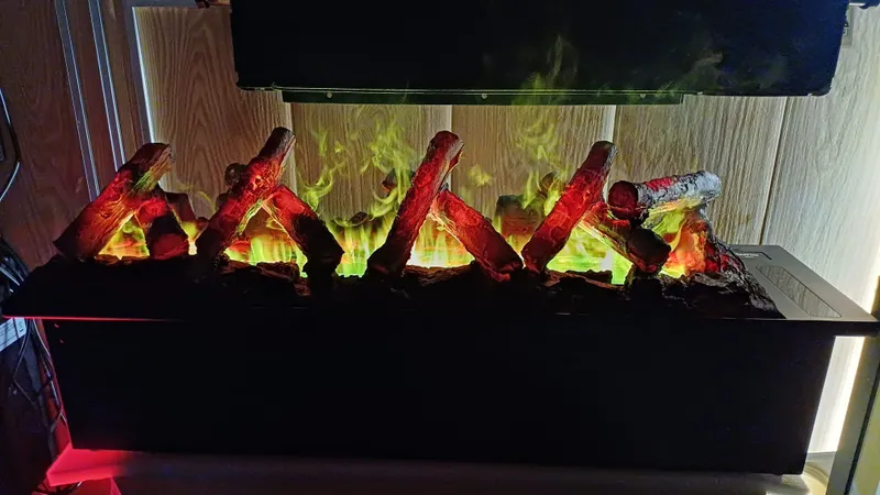 Паровой 3D-камин с эффектом огня и дыма — фото 3