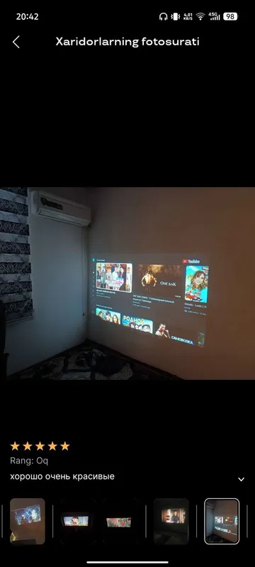 Smart Proyektor HY300 Android 11,4K. Wi.Fi — фото 4