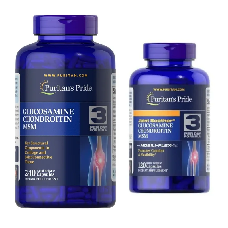 Глюкозамин Хондроитин МСМ Puritan's PrideGlucosamiChondroitinMSM капс