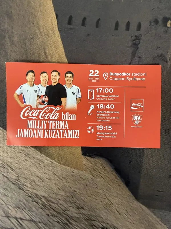 22 may xayrlahuv marosimiga bilet