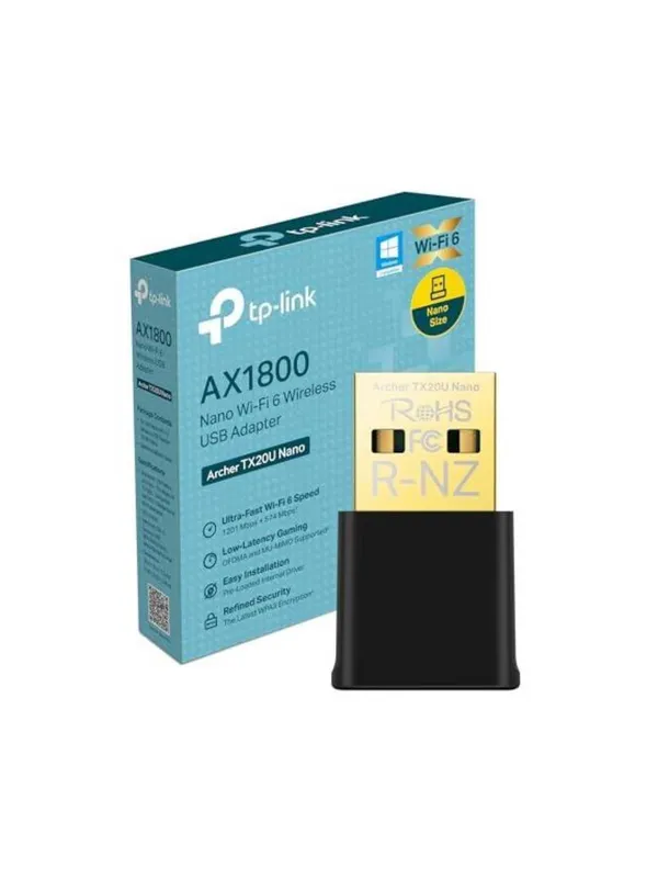 Wi-Fi Приемник TP-LINK / Archer TX20U Nano / USB 2.0 / до 574 Мбит/с 1 Wi-Fi Приемник TP-LINK / Archer TX20U Nano / USB 2.0 / до 574 Мбит/с 1