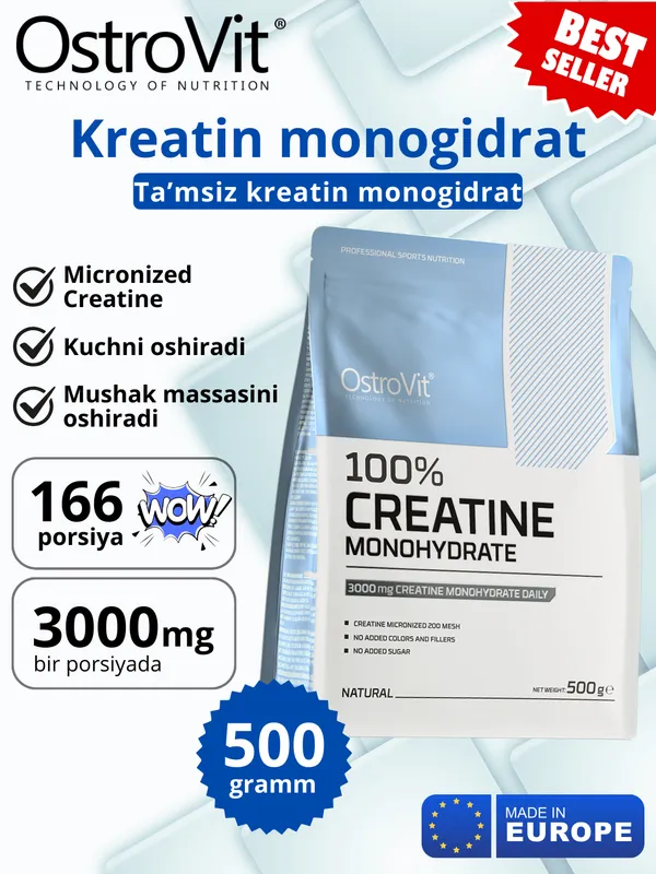 Kreatin OstroVit Creatine Monohydrate 500g 166pors