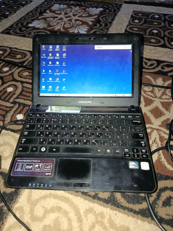samsung N210 noutbuk Windows 7 RAM 1 — фото 2