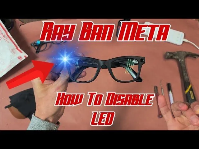 Отключение индикатора на ray ban meta led chiroğini ochiriw
