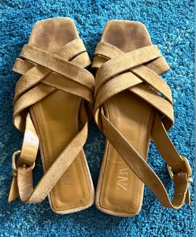 Обувь Zara из натуральной замши — фото 3