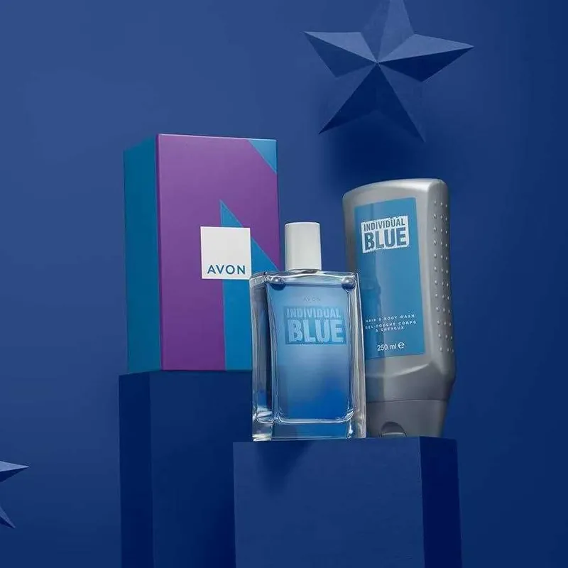 Подарочный Набор для мужчин AVON INDIVIDUAL BLUE