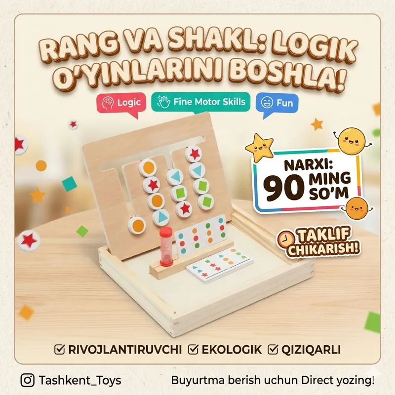 Yogochli mantiqiy oyin 1