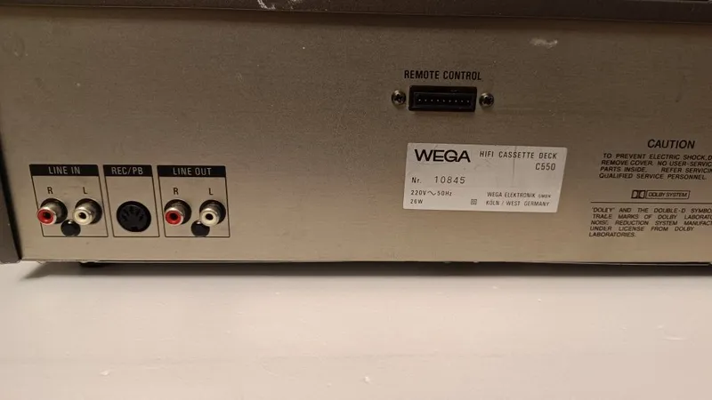 WEGA C-550 dekasi (Germaniya) 7 WEGA C-550 dekasi (Germaniya) 7