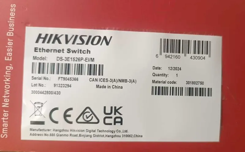 Продаётся POE 24- портовый гигибитний Hikvision