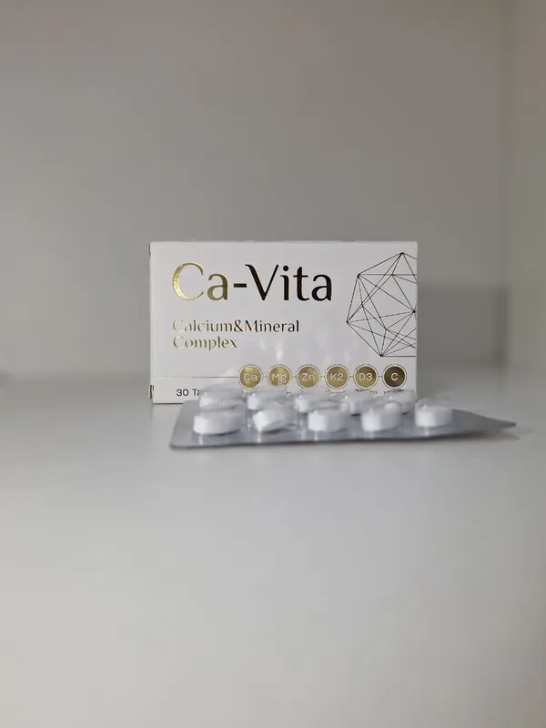 Ca-Vita — kalsiy, magniy, D3, K2 vitamini kompleksi — фото 3