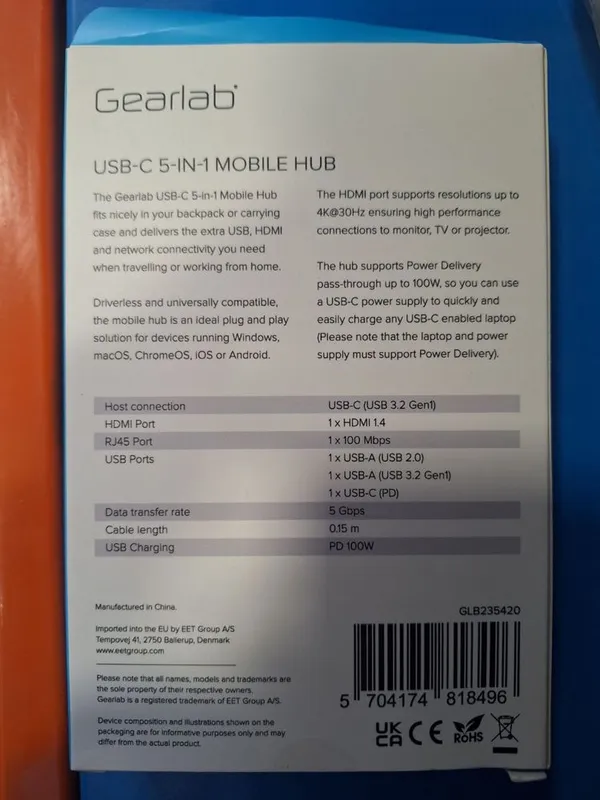 USB-Hub Typce-C 5 in 1 — фото 1