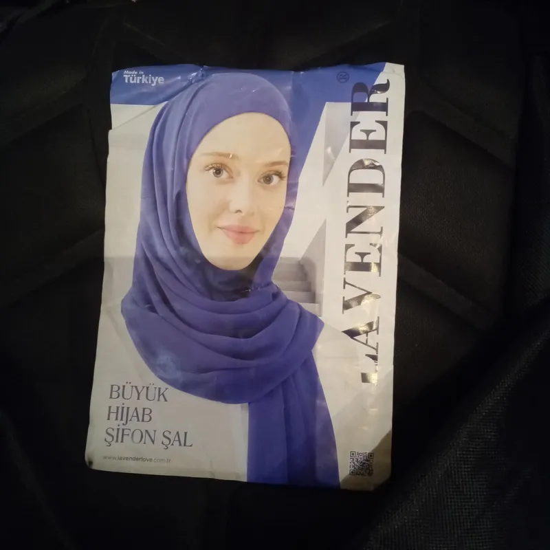 Шарф LAVENDER с бусинами, Турция 1 Шарф LAVENDER с бусинами, Турция 1